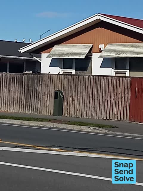Graffiti on a fence, building or structure, a report photo