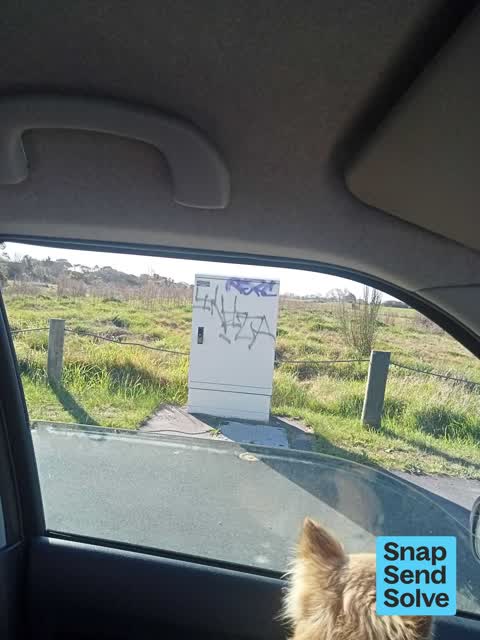 Graffiti on a fence, building or structure — a report photo