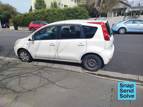 Hazard, vehicle, a report photo