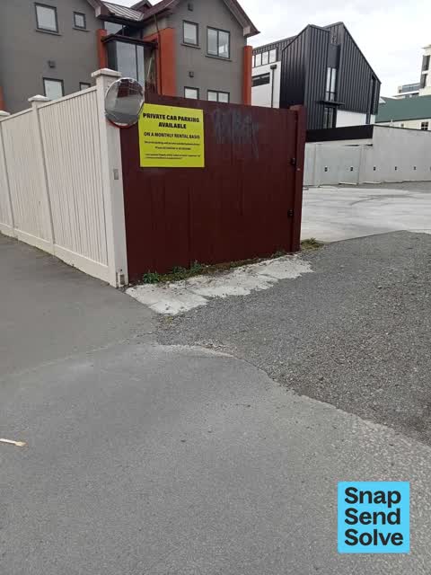 Graffiti on a fence, building or structure — a report photo