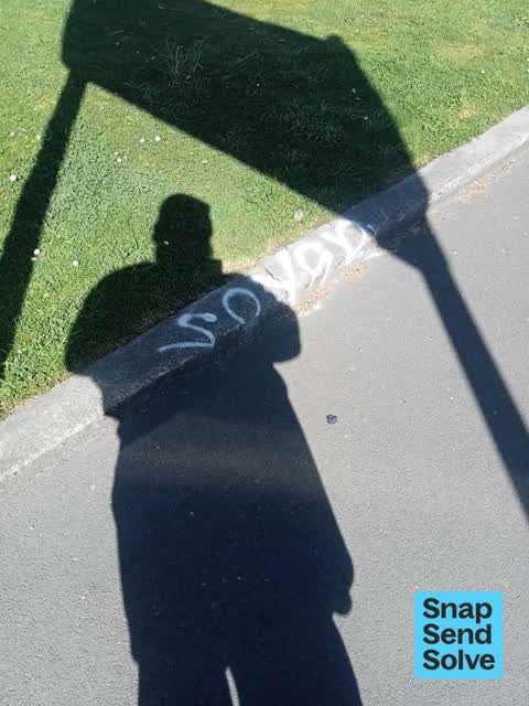 Graffiti on a fence, building or structure, a report photo