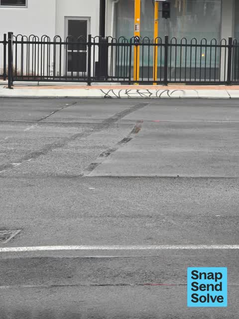 Graffiti on a road, footpath or bridge — a report photo