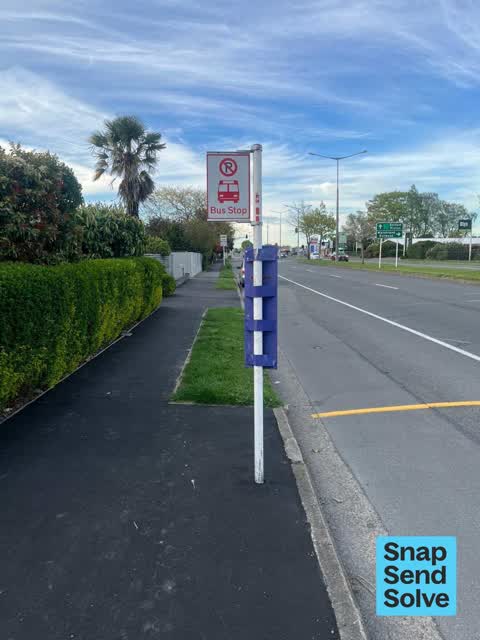 Poles and Signage - General, a report photo