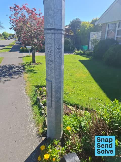 Graffiti on a fence, building or structure, a report photo