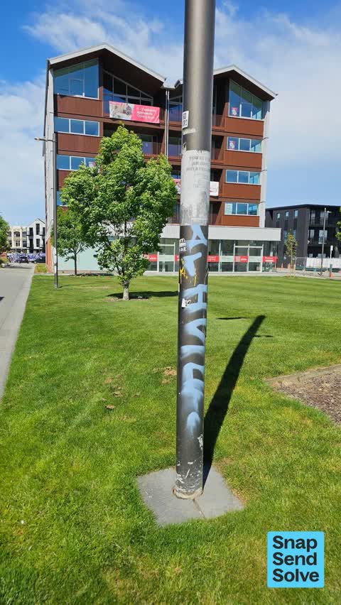 Graffiti on a fence, building or structure, a report photo