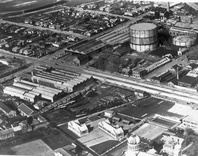 Xavier College Gas Company Bus sheds (PB0611/169), 1938