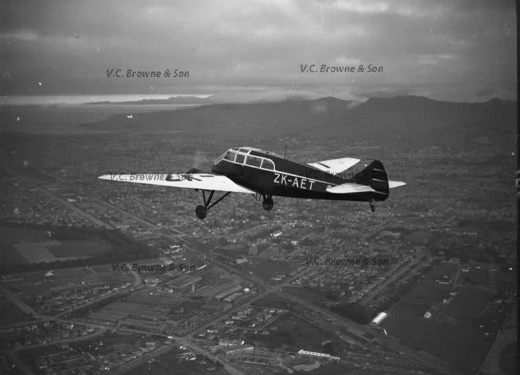 Monospar plane over Addington (PB0618/198), 1939