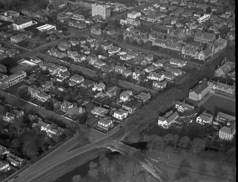 Looking SE over Armagh St. bridge bottom centre... (PB0619/121), 1939