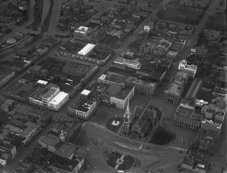 Cathedral Square - Christchurch (c1938) (PB0905/1), 1938