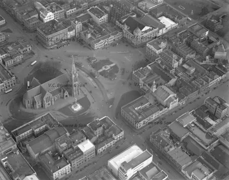 Cathedral Square - Christchurch (c1938) (PB0905/6), 1938
