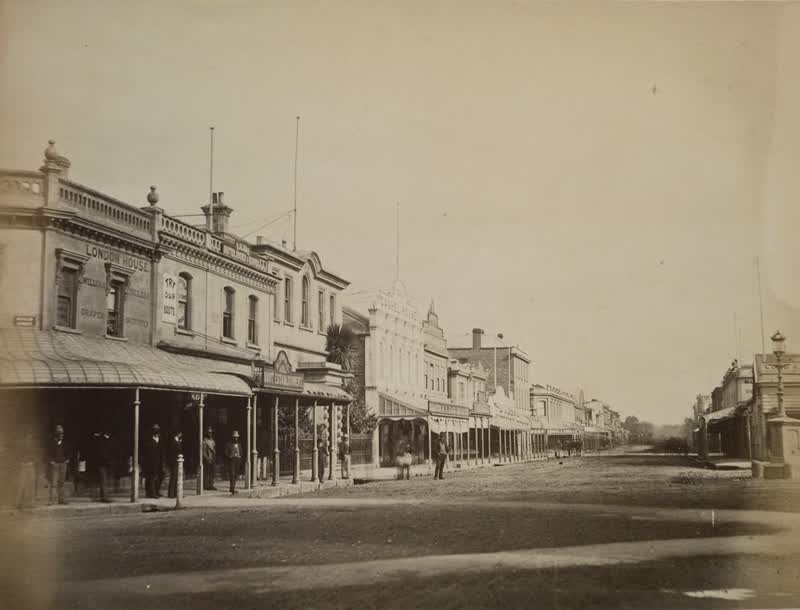 Cashel Street. Christchurch. N.Z., 1880