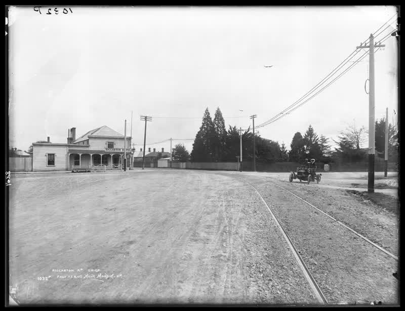 Riccarton Road, Christchurch, 1905