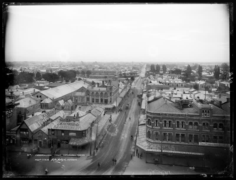 Christchurch from Cathedral Tower, 1905