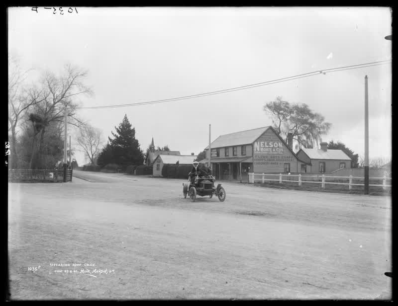 Riccarton Road, Christchurch, 1905
