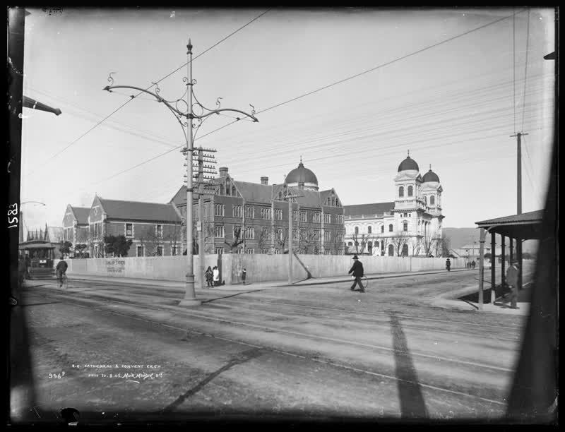 Roman Catholic Cathedral and Convent, Christchurch, 1905