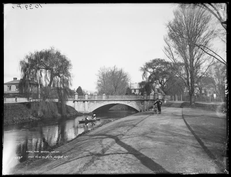 Avon Park Bridge, Christchurch, 1905