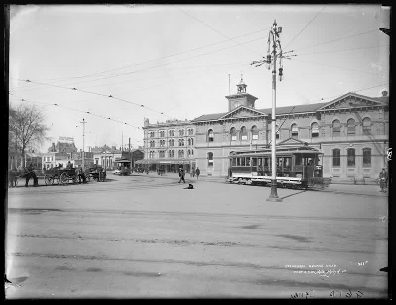 Cathedral Square, Christchurch, 1905