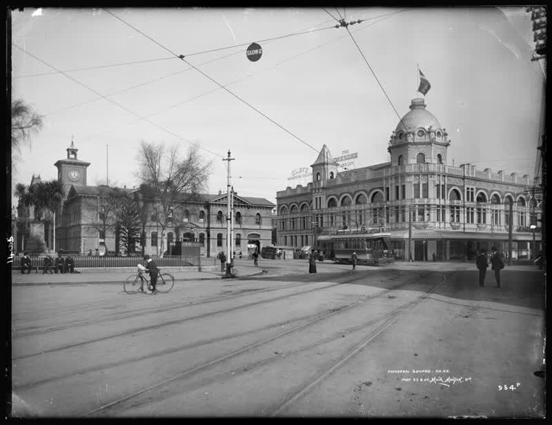 Cathedral Square, Christchurch, 1905