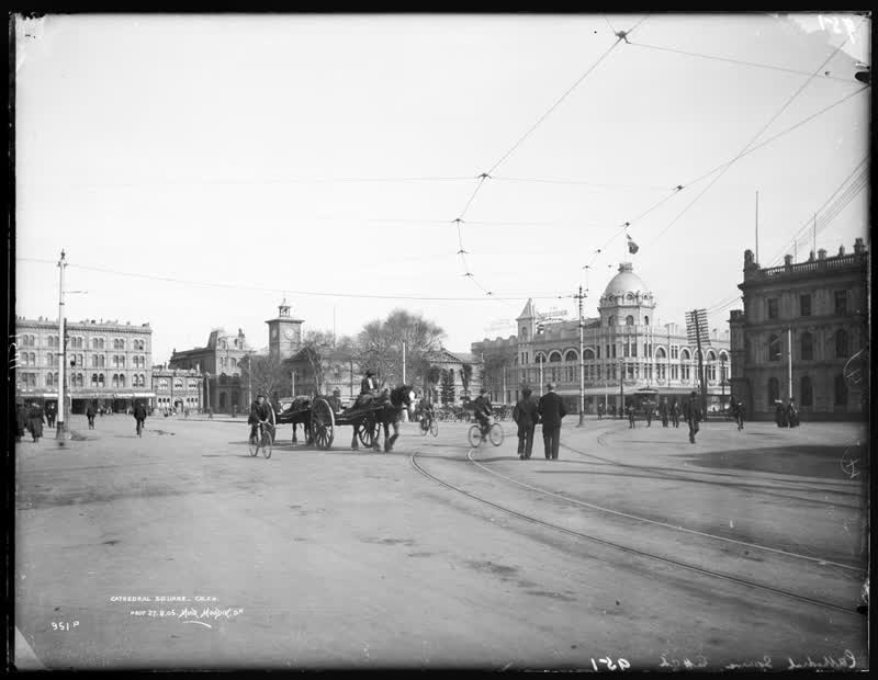 Cathedral Square, Christchurch, 1905