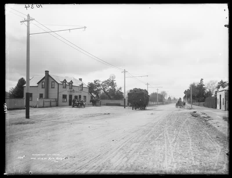 Riccarton Road, Christchurch, 1905