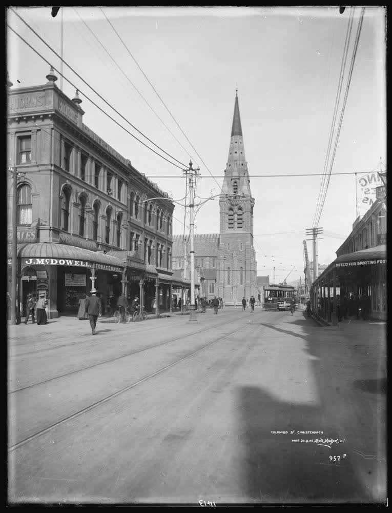 Colombo Street, Christchurch, 1905