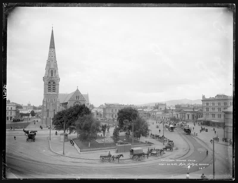 Cathedral Square, Christchurch, 1905