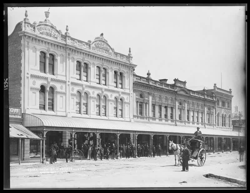 High Street, Christchurch, 1880