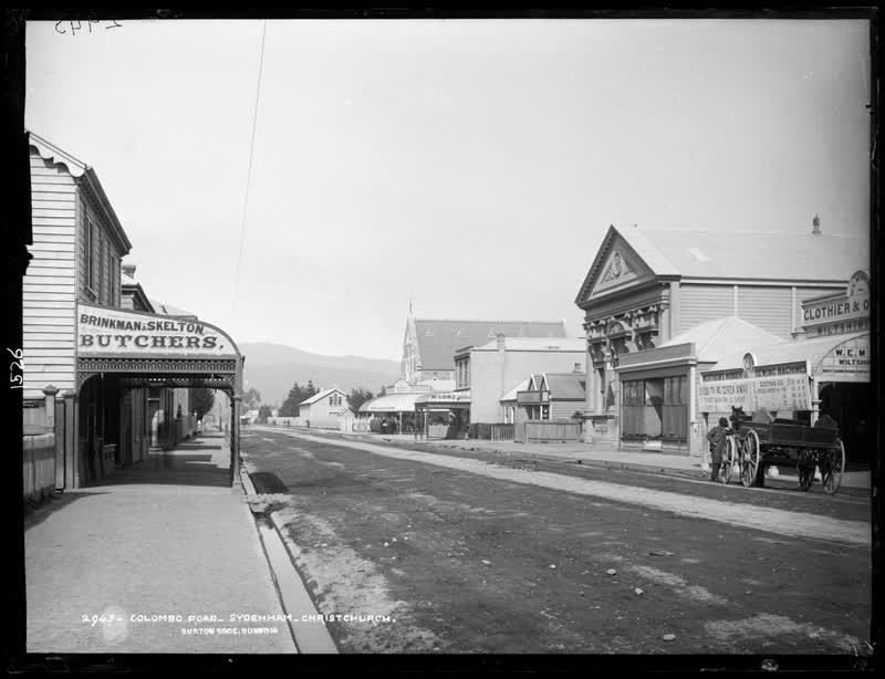 Colombo Road, Sydenham, Christchurch, 1884