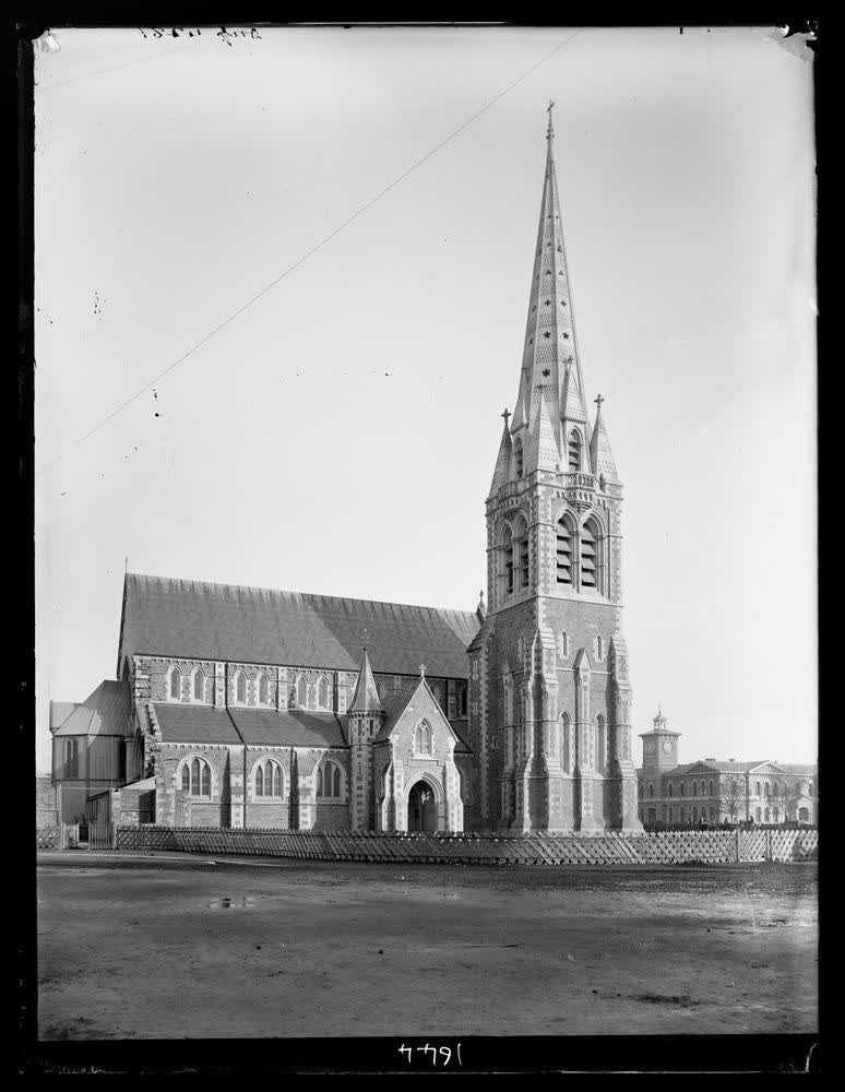 Cathedral, Christchurch, 1880