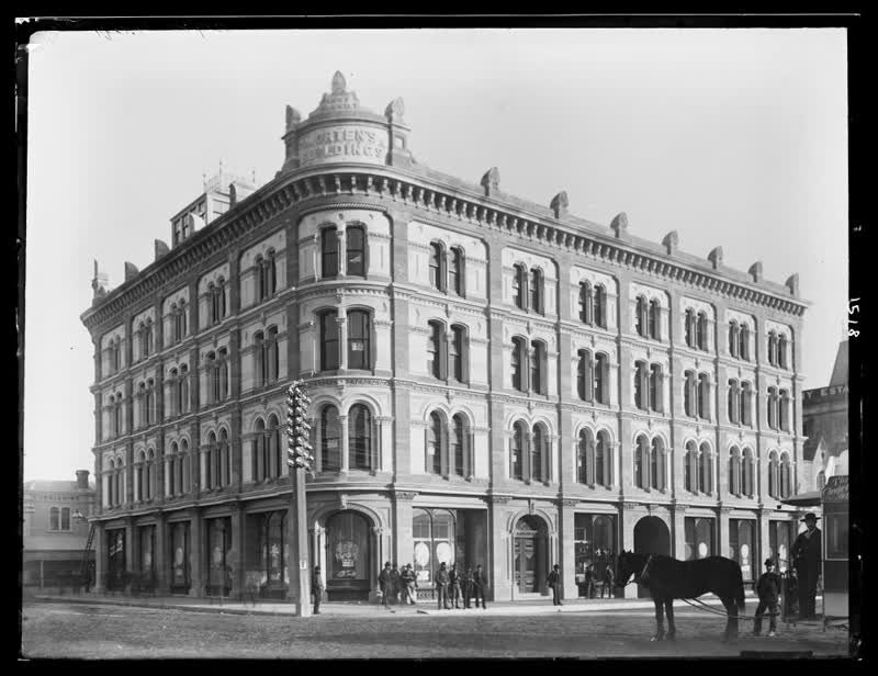 [Morten's Buildings, Christchurch], 1880