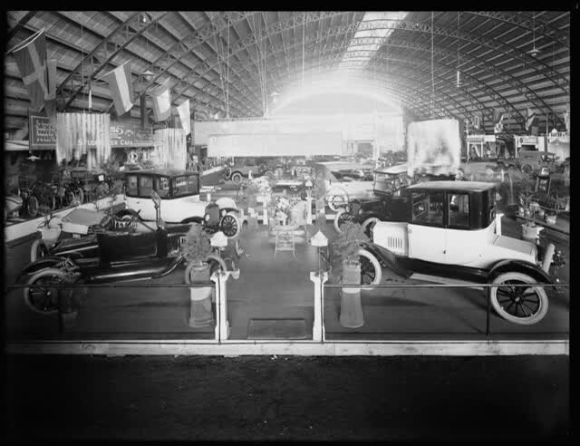 Olympia Motor Show, King Edward Barracks, Christchurch, November 1921, 1921