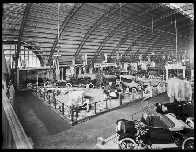 Olympia Motor Show, King Edward Barracks, Christchurch, ca 1920s, 1920