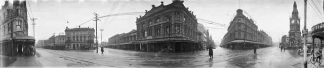 Intersection of High, Manchester and Lichfield Streets, Christchurch, 8 May 1923, 2008