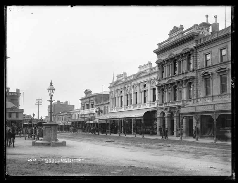 High Street, Christchurch, 1880