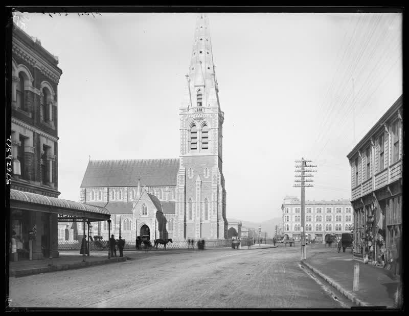 Colombo Street, Christchurch, 1880