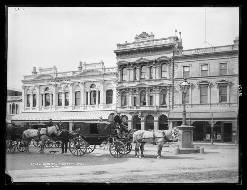 High Street, Christchurch, 1880