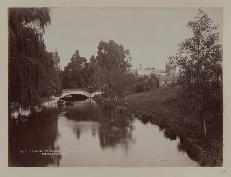 Armagh Street Bridge, Christchurch, 1893