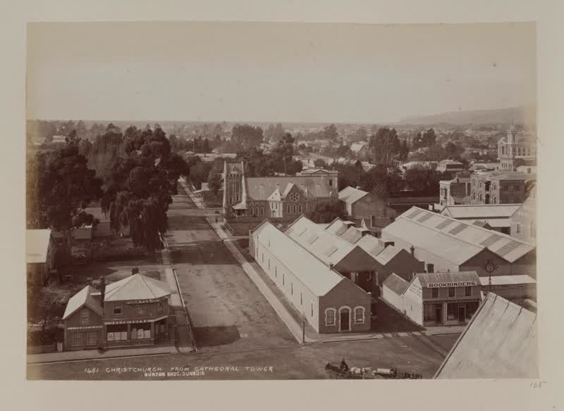 Christchurch from Cathedral Tower, 1893
