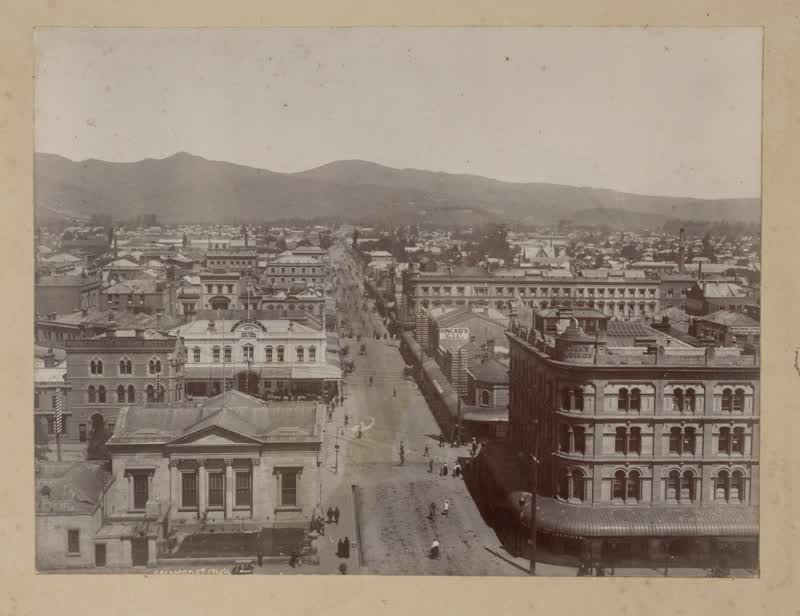 Colombo St, Christchurch, 1880