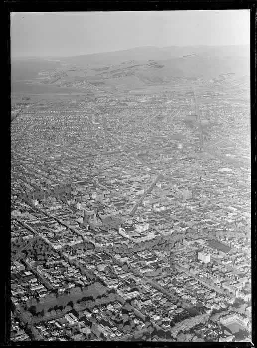 Christchurch centre, 1950