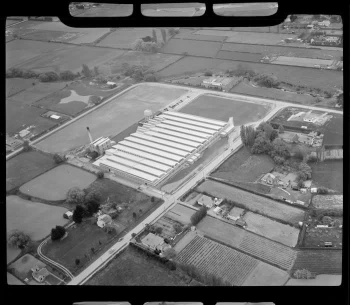 Unidentified carpet manufacturing plant, Christchurch, 1950