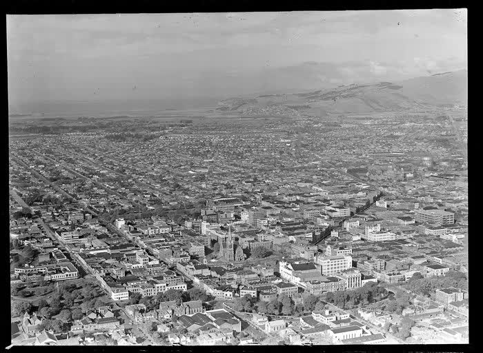 Christchurch city centre, 1950