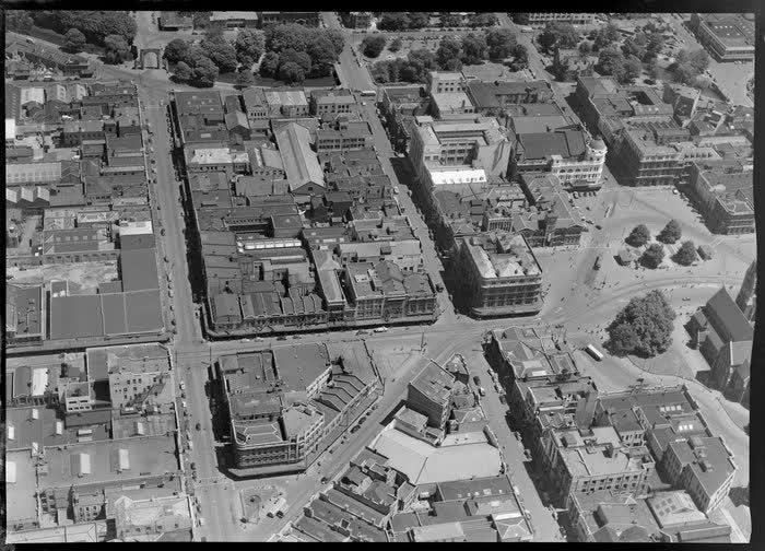 Central Christchurch, 1949