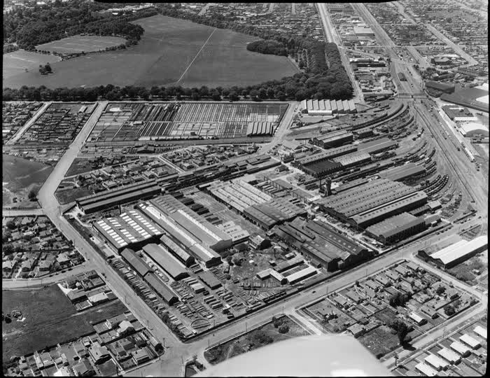 Addington Railway, Christchurch, 1947