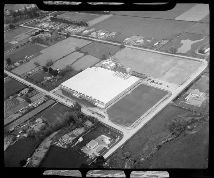 Unidentified carpet manufacturing plant, Christchurch, 1950