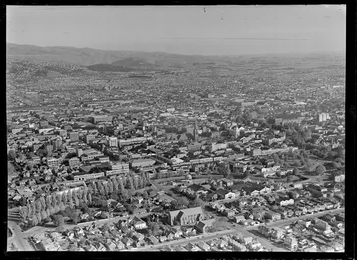 St Lukes Anglican Church, looking south, Christchurch, 1950