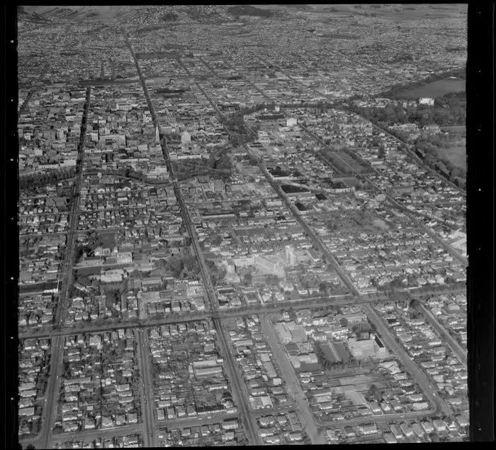 Christchurch city centre, 1964