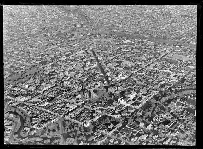 Christchurch centre, 1950