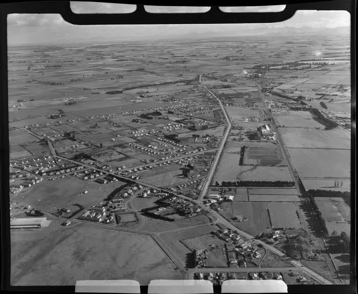 Hornby, Christchurch City, Canterbury Region, including K P Fertiliser factory, 1951