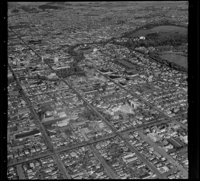 Christchurch city centre, 1964